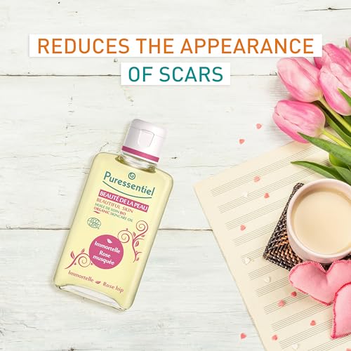 Puressentiel Organic Essential Skincare Oil - Nourishing, Soothing Blend Reduces Signs of Aging - Beneficial Essential Oils Made from Mother Earth - Eco-Friendly and Pure Ingredients - 3.38 oz