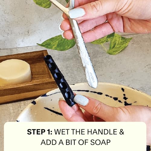 Leaf Shave | The Leaf Razor Grip Sleeve, Black - Silicone Razor Handle Grip
