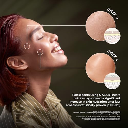 Moisturizing Serum with Hyaluronic Acid and 5-ALA for Dry Skin Facial Serum Moisturizer
