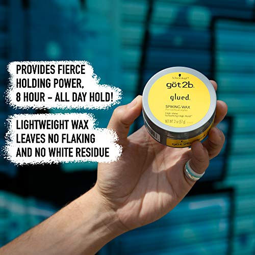 Got2B Glued Spiking Hair Wax, Fierce Holding Power, 2 oz (Pack of 2)