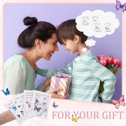 Leinuosen 48 Set International Womens Day Gifts Christian Compact Mirrors Gifts for Women Bulk with Bible Verse Greeting Cards Mini Pocket Makeup Mirrors Inspirational Religious Church Party Favors