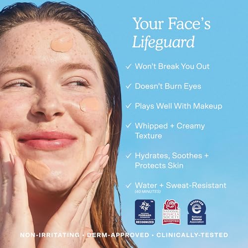 Tower 28 SOS FaceGuard SPF 30 - Broad Spectrum Mineral Sunscreen for Face with Ceramides for Sensitive Skin - Lightweight Zinc Oxide Face Sunscreen Lotion - Dermatologist-Tested Sun Skin Care (2.3 oz)