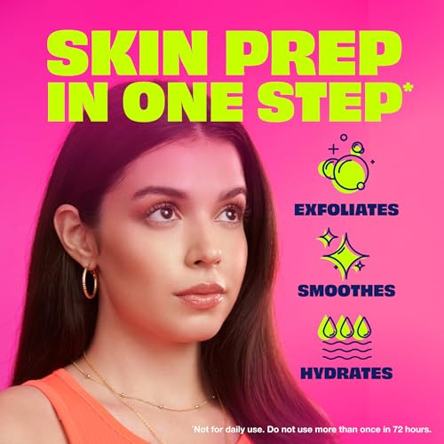 NAIR Prep & Smooth Face Exfoliating Depilatory Cream for Women - Effective Hair Removal for Smooth Skin with Hyaluronic Acid,1.76 oz,(Pack of 2)