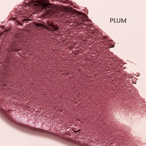 Burt's Bees Shimmer Lip Tint Set, Tinted Lip Balm Stick, Moisturizing for All Day Hydration with Natural Origin Glowy Pigmented Finish & Buildable Color, Plum (4-Pack)