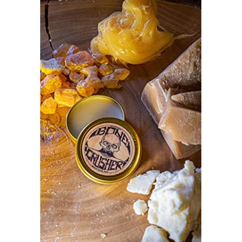 THE VINTAGE GROOMING CO. Bone Crusher Extra Strong Extra Firm Mustache Wax, Night Fury Wax Remover Oil, and Comb Set
