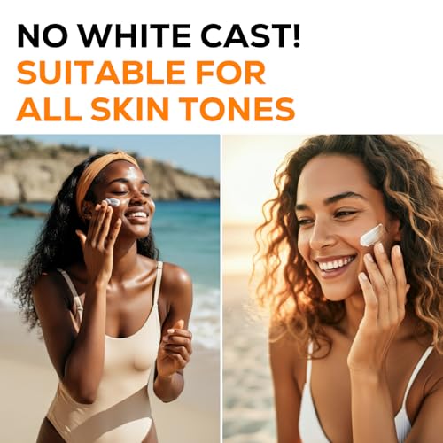 Olivia & Allison Aqua Sunscreen SPF 50+ PA++++ (1.69fl.oz) - Non-Sticky Korean Sunscreen, No White Cast & Invisible