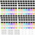 100 Pcs 2oz Plastic Bottles with Lids, Clear Plastic Bottle with Caps 2 oz for Liquids Small Reusable Ginger Shots Bottle Vial Beverage Container Leak Proof Mini Jars for Milk, Water, Ginger, Juice