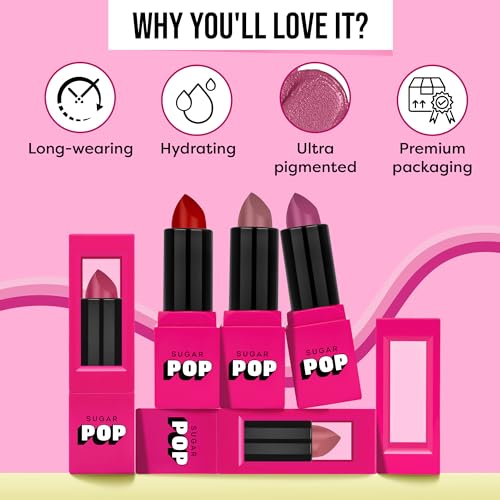 Luxe Lipstick in Satin Matte by SUGAR POP
