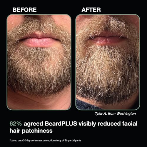 ZEUS BeardPLUS Beard Shampoo & Conditioner Set for Men, Hair Growth Treatment for Hydration, Softness & Thickness with Biotin & Caffeine (Made in USA) Combo Set
