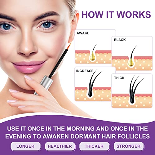 Eyelashes Growth Serum -6ml Eyelash Growth Serum for Natural Lashes & Extensions & Eyebrows, Thicker, Fuller & Longer Looking