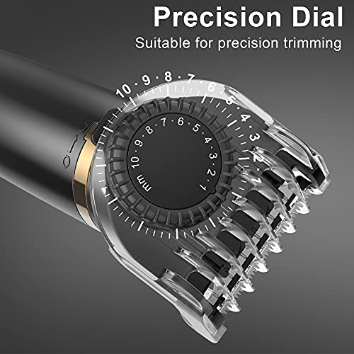 Hatteker Hair Clipper Cordless Barber Clipper T-Blade Beard & Nose Trimmer Grooming Kit Professional IPX7 Waterproof