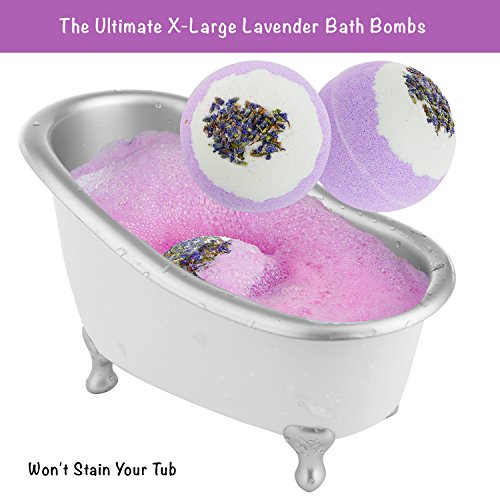 Gift Baskets for Women Bath Gift Set for Women, Bath and Body Spa Set Lavender and Jasmine with Large Bath Bombs, Salts, Shower Gel, Body Butter Lotion, Bath Oil, Bubble Bath, Loofah & More
