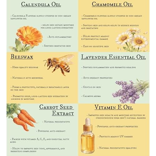 Traverse Bay Bath and Body - 4 oz Twist-Top Tin - Calendula Salve With Calendula, Chamomile, Lavender Essential Oil, Carrot Seed Extract - All Natural, Soothing, Multi-Purpose Salve For Everyday Use