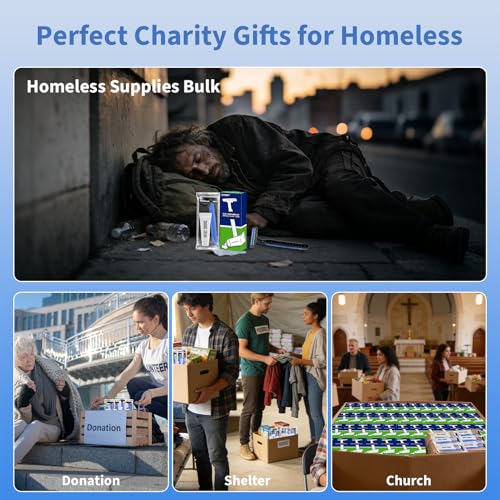 120 Pack Disposable Razors Bulk Shaving Cream for Men, Shaving Kit for Men, Homeless Supplies Bulk, Individually Wrapped Toiletries for Travel Home Hotel Camping Shelter Church Donation