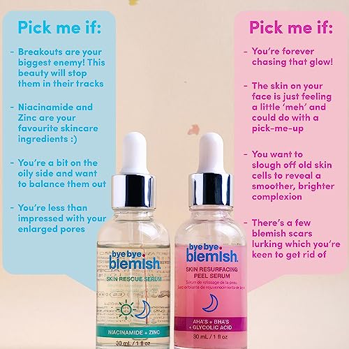 Bye Bye Blemish Skin Resurfacing Peel Serum and Skin Rescue Serum