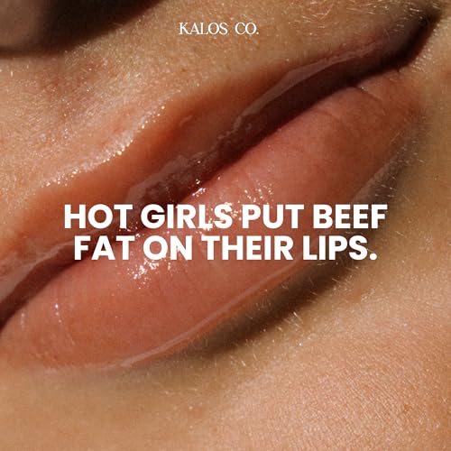 Tinted Lip Oil with Tallow & Lanolin ? Hydrating Balm-Gloss Hybrid with Cherry Seed Oil & Castor Oil ? Natural Mineral Pigments, Nourishing Moisture, Non-Sticky Shine (5 Shades) (Bare)