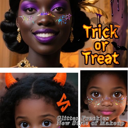 Holographic Face and Body Glitter Tattoo, Gold Glow Star Sparkles, Festival Makeup Accessories