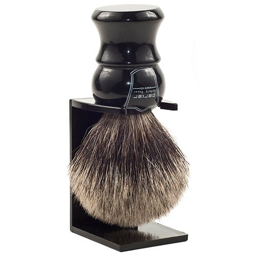 Parker Long-Loft 3-Band Pure Badger Bristle Shaving Brush ? Premium Soft Bristle Brush for Rich Lather with Shaving Soaps & Creams