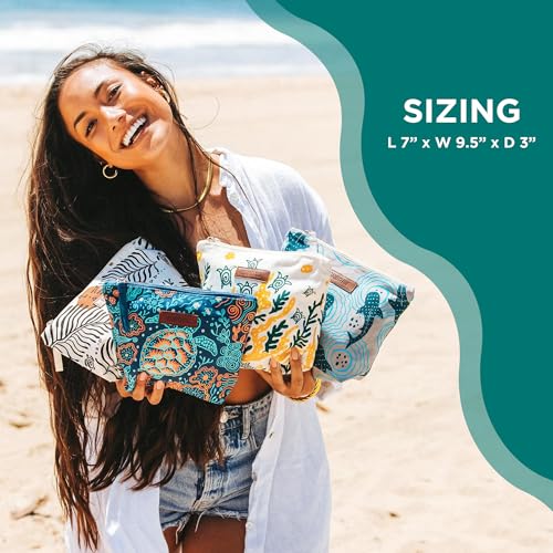 Sand Cloud Everyday Tote Bags for Women - 100% Organic Cotton, Durable and Stylish Canvas Tote Handbag with Pouch Pockets