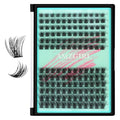 Lash Clusters 144Pcs Eyelash Extension Midnight Lashes Extensions Natural Cluster Lashes for Individual Eyelashes Extension by AMZGlRL(D-Mix8-16mm)
