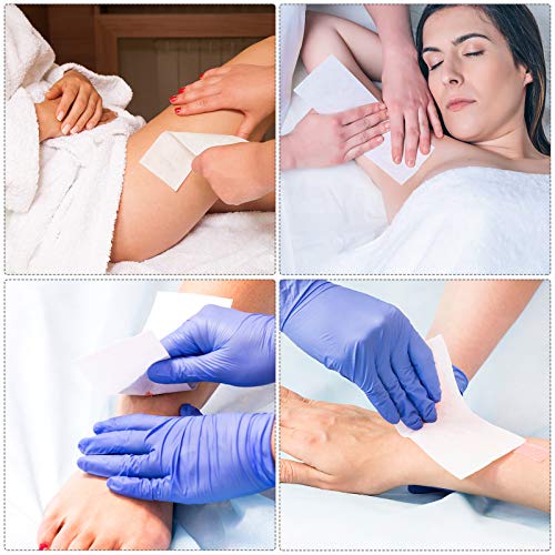 Maitys 1000 Pieces Non-woven Wax Strips for Body Facial Hair Removal Beauty Waxing Sheets Soft Wax Strips for Women Men Leg Face Chest Back Eyebrow Armpit and Bikini, 2.8'' x 7.9'' and 1.5'' x 3.9''