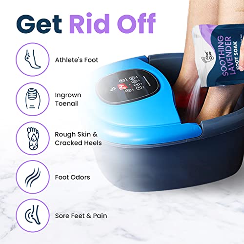 Soothing Lavender Foot Soak with Epsom Salt - Best Toenail Treatment, & Softens Calluses - Soothes Sore & Tired Feet, Toenail Extra Strength Solution