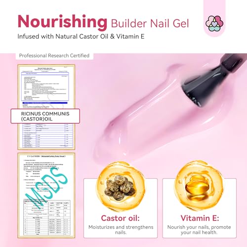SAVILAND Electric Nail Drill Professional with Clear Pink Builder Nail Gel: 2024 Beautiful Gradient Sunset Color Scheme Nail Drill Machine |40000RPM PRO Nail Drill Kit Portable Nail File & Buffers