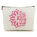 Breast Cancer Survivor Gifts for Women Makeup Bag, Breast Cancer Awareness Accessories, Cancer Care Gifts for Woman Decorations, Cancer Patients Must Have Cosmetic Travel Pouch
