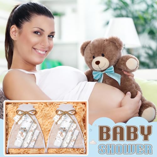 50 Sets We Can Bearly Wait Bear Baby Shower Favors Game Prize Party Gifts Bulk Hand Cream Lip Balm Nail File Gift Set Bear Boy Girl Baby Shower Gender Reveal Decoration Souvenir for Winner Guests