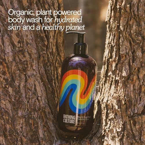 Bathing Culture, Organic Mind + Body Wash, Natural, Biodegradable, Vegan Personal Care, All Natural Organic Body Wash for Women and Men, PCR Plastic Bottle, 16 oz, Cathedral Grove