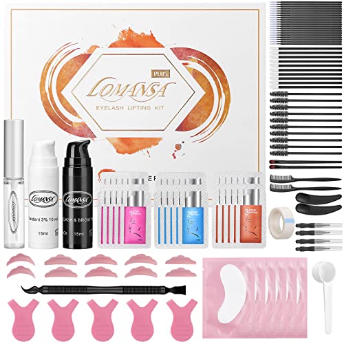 Lash Lift and Black Kit, Instant Fuller Eyelash Lift Brow Lamination Kit with Black Colors, Fast Quick Lifting and Voluminous Coloring, Achieve Salon-Quality Results