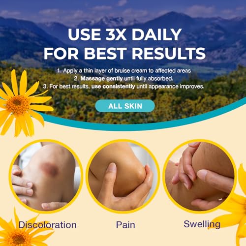 Arnica Bruise Cream: Fast Healing Arnica Cream for Bruising Swelling Thin Skin - Enhanced Recovery Vitamin K Creams With Arnica Montana, VK, C&E ? Soothing Hydrating for senior, Adult, Kid, Pack of 2