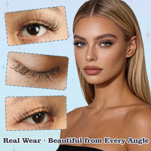 Natural Wispy Strip Lashes, 12.5mm Lightweight Faux Mink Lashes, 35mm Flared False Eyelashes for Everyday Natural Look, Soft & Comfortable, 5 Pairs