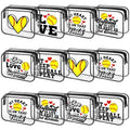 12 Pcs 8 x 6 x 2.4'' Softball Makeup Bag Cosmetic Bag Softball Gifts for Team Clear PVC Bags Softball Goodie Bag Stuffers Accessories for Women Cheer Case Toiletry Zipper Pouch Team Party Favors