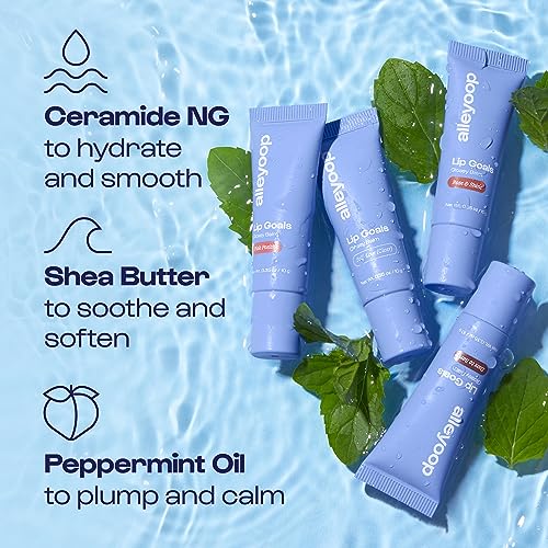 Alleyoop Lip Goals ? Moisturizing Lip Balm for Women, Hydrating Lip Care for Dry Lips with Clean Vegan Ingredients, Everyday Treatment for Smooth, Soft, Nourished Lips, Clear