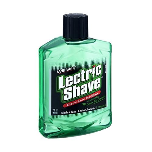 Williams Lectric Shave ? Electric Razor Pre-Shave with Soothing Green Tea Complex, 7 fl oz (207 mL)