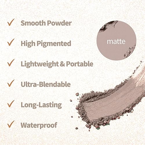 9 Colors Matte Naked Eyeshadow Palette Neutral Nude Smoky Eye Shadow Pallet Gray Taupe Brown High Pigmented Ultra-Blendable Waterproof Long Lasting Makeup Palettes Suitable for Older Women