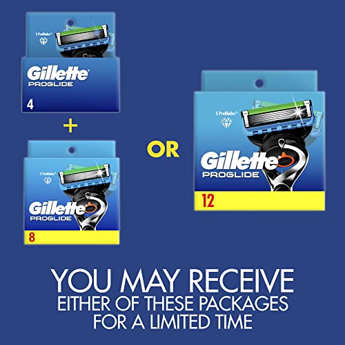 Gillette ProGlide Mens Razor Blade Refills, 12 Count