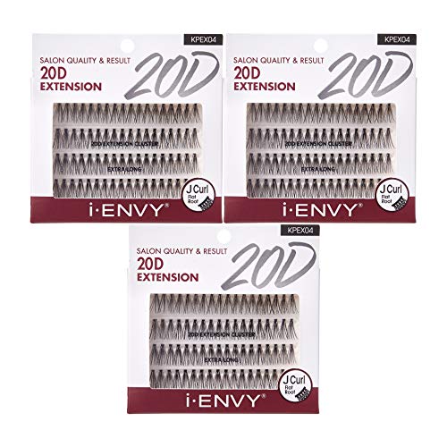 i?ENVY 20D Extension Cluster Individual Lashes (Extra Long, 3 Pack)
