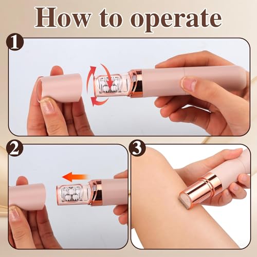 PluxyEpil Pro 3.0 Women Face Epilator, Facial Hair Remover for Women Eyebrows Lip Chin, Waterproof for Arms & Underarms, Body