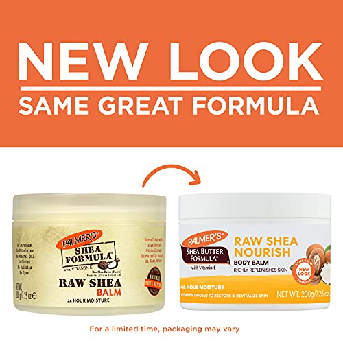 Palmer's Cocoa Butter Formula Daily Skin Therapy Solid Lotion with Vitamin E & Shea Butter Formula Raw African Shea Butter Balm, Nourishing Body Moisturizer for Rough, Dry Skin, 7.25 Ounces