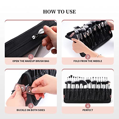DUcare Makeup Brushes Professional 27Pcs + DUcare Makeup Brush Organizer