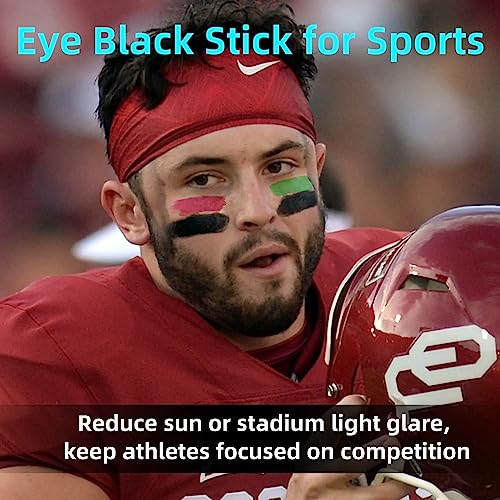 Eye Black Stick, Green Eyeblack Sporting Face Paint for Softball Baseball Football Lacrosse Long Lasting Cream Face Body Paint Stick for Halloween Costume Cosplay Party Eye Makeup-Green,1pcs