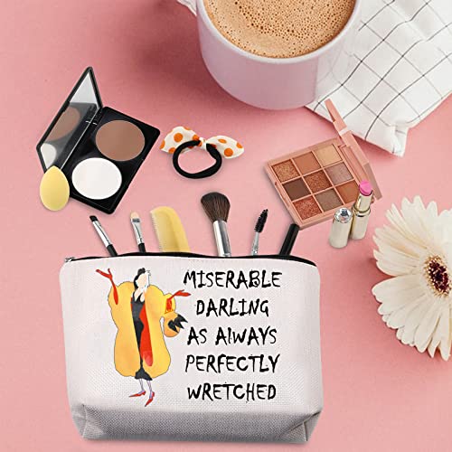LEVLO Thomas Jefferson Musical Cosmetic Bag Gift For Musical Theatre Fans So What'd I Miss Thomas Make Up Zipper Pouch Bag (So What'd I Miss)