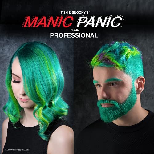 MANIC PANIC Professional Color Celestine Blue - Deep Indigo Blue Semi Permanent Gel Hair Dye - Lasts Through 40+ Washes - No Developer Required (3oz)