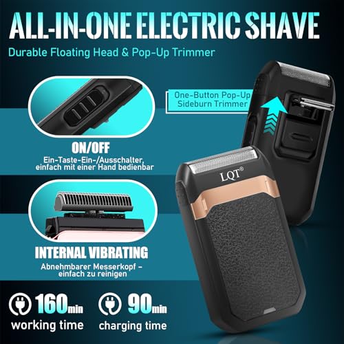 Hair Clippers Set for Men, Hair Clipper Trimmer with LED Display, Professional Cordless Hair Clipper Shaver Beard Trimmer, Hair Cutting Machine for Men, Holiday Gift for Him Father's Day Gift