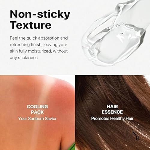 BLOSSOMBLISS Aloe Vera Gel from Freshly Cut Pure Aloe Vera - for Skin, Hair, Face and Scalp - Deep Hydration, After Sun