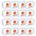 16 Pcs Basketball Snack Bags for Team Basketball Party Gift Bags Clear Basketballs Goodie Snack Treat Candy Bag for Team Ground Birthday Sports Basketballs Party Favors