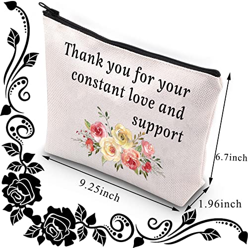BDPWSS Grandma Of The Groom Cosmetic Bag Grandma Wedding Gift Thank You For Your Constant Love And Support Grandma Travel Pouch From Bride (Grandma of Groom)