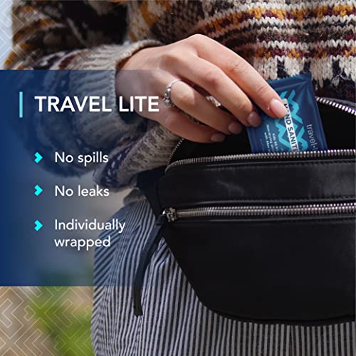 Travel Lite Alcohol-Free Hand Wipes with Aloe Vera and Vitamin E, Fresh Scent 200ct Individually Wrapped Travel Essentials Wipes for Adults and Kids
